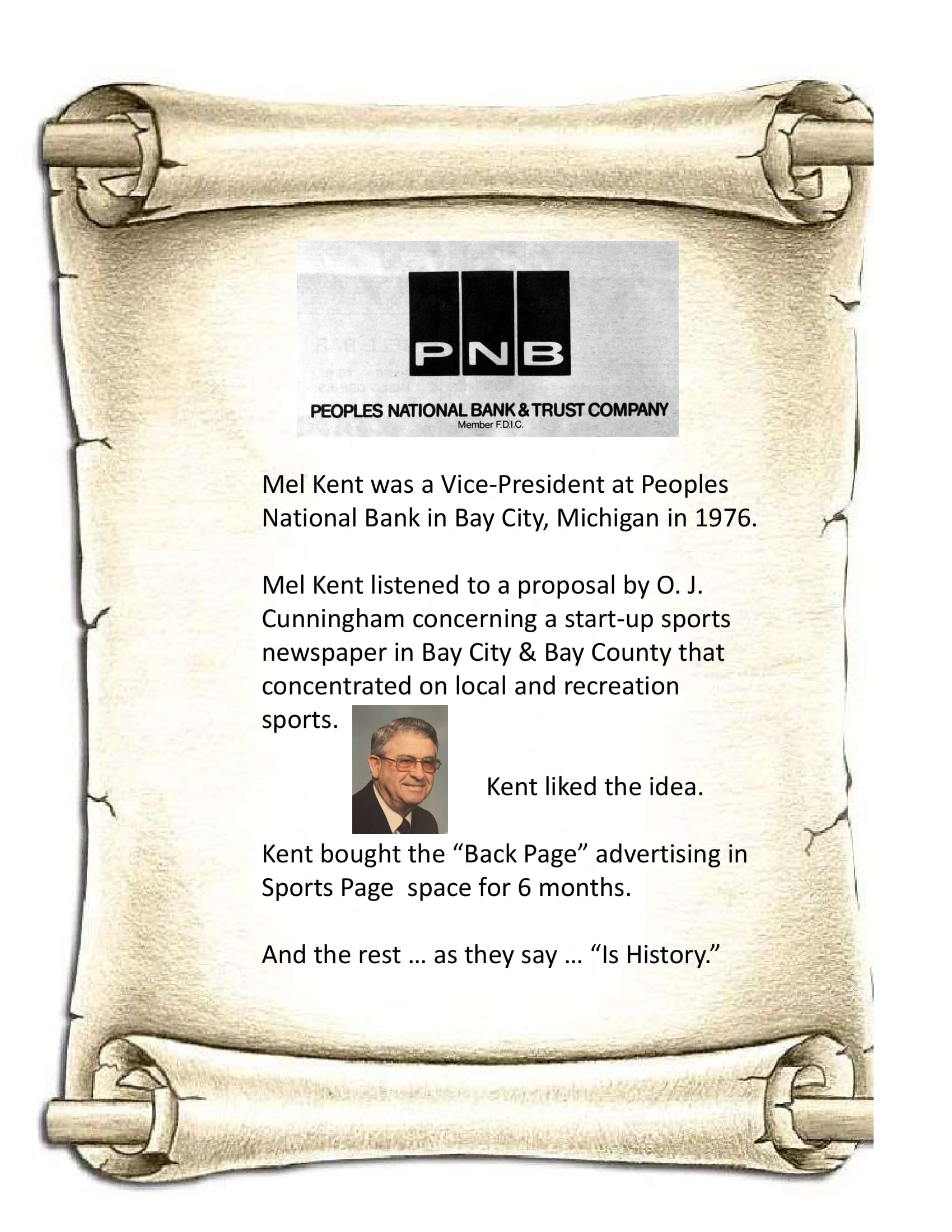 Mel Kent and Peoples National Bank